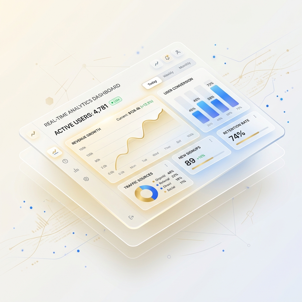 SAP enterprise analytics and transformation dashboard